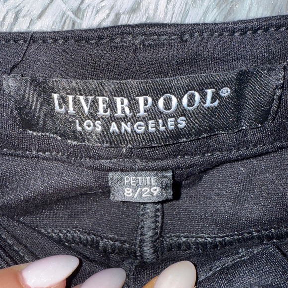 Liverpool Los Angeles Petite Black Ankle Skinny Pants Size 8/29 - Picture 4 of 4